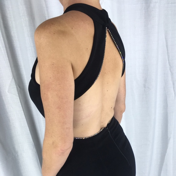 Cache vintage backless evening gown SEXY! Size 6 - Picture 4 of 8